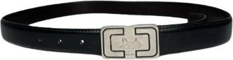 Celine Pre-owned Leren Riem - Dames - Vintage Accessoires - Zwart - ONE Size - Leer - Vintage