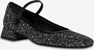 Guglielmo Rotta Glitter-Ballerinas aus Leder Meike 25