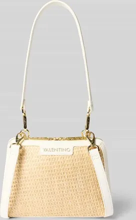 Valentino Handbags Handtasche mit Label-Applikation Modell DEMETRA in Ecru, Gr&ouml;&szlig;e 1