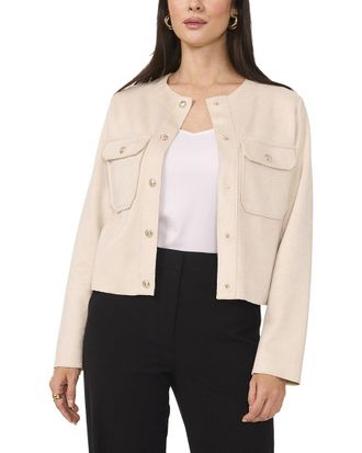 Vince Camuto Raw Edge Oversize Front Pocket Top