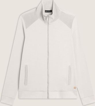 Freddy Sweatshirt FREDDY Pullover F4WSLS6, Damen, Gr. L, weiss (sandwei&szlig;), Obermaterial: 95% Viskose CV. 5% Elasthan EL., Sweatshirts Sweatshirt