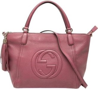 Gucci Pre-owned Handbags, female, Pink, Size: ONE SIZE Pre-owned The Soho