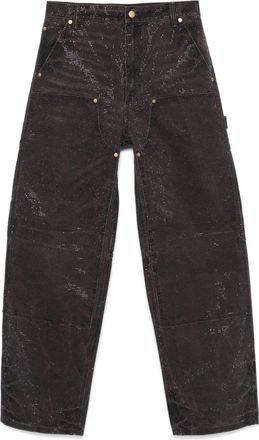 Alexander Wang Jeans con cristalli - Nero