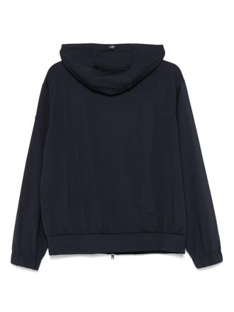 Herno Logo-Patch Hoodie - Black