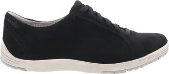 Dansko Womens Leela Waterproof Nubuck Sneaker In Black