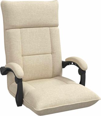 vidaXL Sill&oacute;n Ajustable Crema Tela Vidaxl