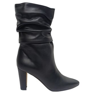 Manolo Blahnik Pre-owned Womens Calasso High-Heel Ankle Boots in Black Lamb Leather - Size 38.5 EU/IT
