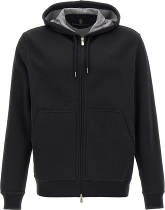 Brunello Cucinelli Black Cotton blend hoodie