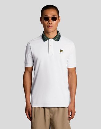 Lyle & Scott Lyle And Scott Mens Tartan Collar Polo Shirt - Size: 42