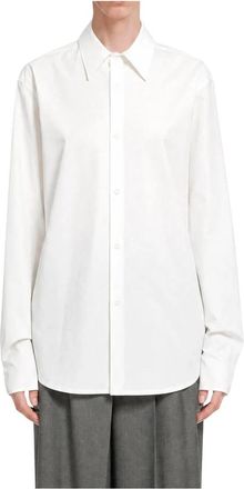 Petar Petrov The Undone Shirt - Dames - Overhemden - Wit - S - Katoen - Overhemden