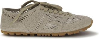 Balmain Beige Katoenen Sport Sneakers