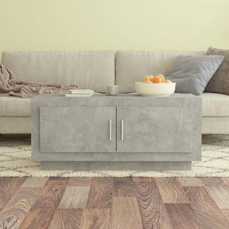 vidaXL Vidaxl - Mesa De Centro Madera De Ingenier&iacute;a Gris Hormig&oacute;n 102x50x45 Cm