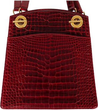 Gucci Red Leather Exotic Crossbody - 80S (Authentic Pre-Loved)