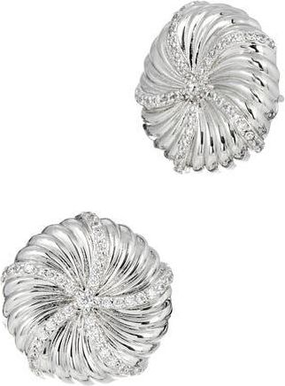 Savvy Cie Jewels Star Dollar Stud Earrings in Silver at Nordstrom Rack