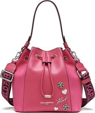 Karl Lagerfeld Adele Bucket in Fuschia at Nordstrom