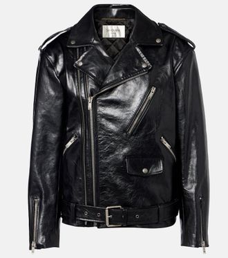 Saint Laurent Padded leather biker jacket