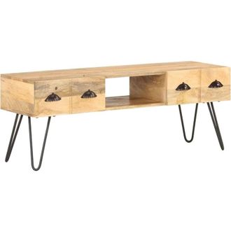 vidaXL Mueble para tv madera maciza de mango 120x35x45 cm Vidaxl