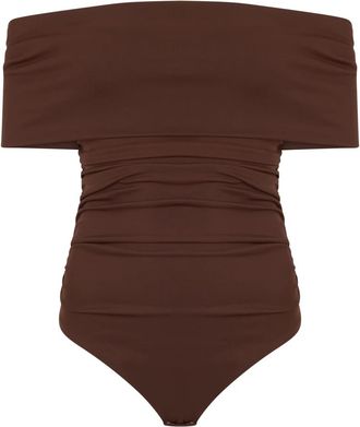 Des_Phemmes Tops - Dames - Bodies - Bruin - 2XS - Tops
