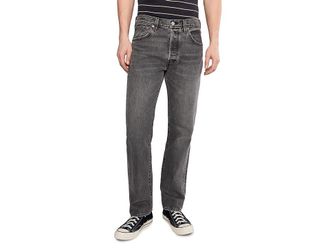 Levi's 501 Relaxed Mens Jeans Black Ash Selvedge : 38 32, Denim/Cotton