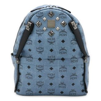 MCM Mcm Blue Pvc Backpack (Pre-Owned)