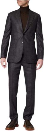 Paul Smith Prince of Wales Check Jacket - Heren - Blazers - Blauw - 3XL - Wol - Jassen