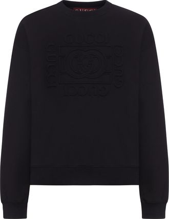 Gucci BRUSHED COTTON JERSEY SWEATSHIRT WITH LOGO - Gucci - Man