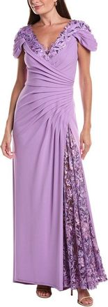 Tadashi Shoji Embellished Short Sleeve Maxi Dress