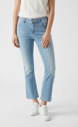 MAC Broeken 3/4-Jeans MAC Dream Kick, Damen, Gr. 32, L&auml;nge 27, blaugrau used wash, Denim/Jeans, Obermaterial: 78% Baumwolle, 20% Polyester, 2% Elasthan, figurbeto