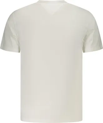 Tommy Hilfiger Logo-Print Cotton T-Shirt - White