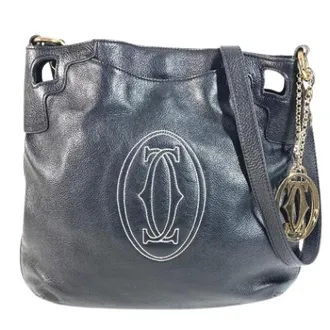 Cartier Pre-owned Shoulder Bags, female, Blue, Size: ONE SIZE Pre-owned Marcello Shoulder bag