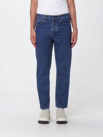 Carhartt Work in Progress Jeans Newel tapered fit in denim di cotone con vita media