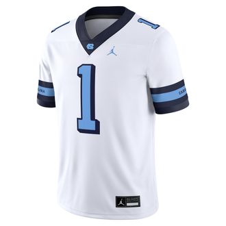 Nike Jordan Mens North Carolina Tar Heels Jordan Brand Dri-FIT College Game Jersey in White | CLEVGRJJC2FUNC-NC2
