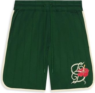 Dr&ocirc;le de Monsieur Hibiscus Short - Heren - Korte Broeken - Groen - XL - Katoen - Korte Broeken