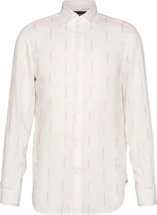Emporio Armani Witte Casual Overhemden 6R1Cn 11Nkgzf 1C6 - Heren - Casual Overhemden - Wit - S - Overhemden