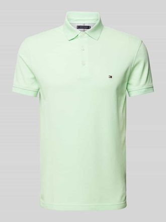 Tommy Hilfiger Poloshirt mit Label-Stitching in Mint, Größe XXL