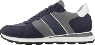 Geox U Spherica Vseries - Heren - Sneakers - Blauw - 42 EU - Leer - Schoenen