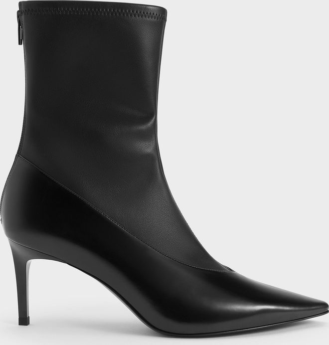 Pointed Stiletto Ankle Boots