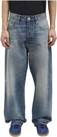 Sunflower Pantaloni Wide Twist in Denim - Heren - Loose Fit Jeans - Blauw - W36 - Denim - Jeans
