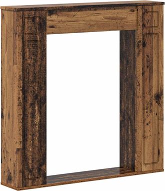 vidaXL Marco De Chimenea Madera Envejecida 100 X 20 X 100 Cm Vidaxl