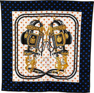 Hermès Foulard Brides de Gala Love in seta XX secolo - Bianco