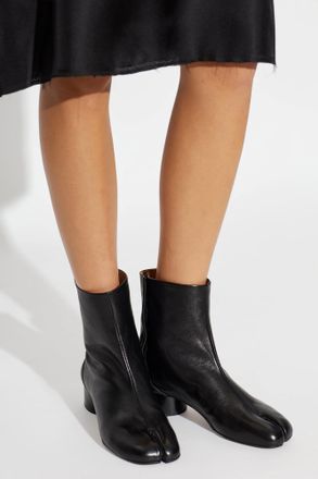 Maison Margiela Heeled Ankle Boots With Tabi Cut-out, Womens, Black
