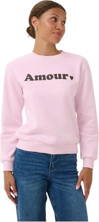Kaffe Felpa Kamila - - Sweatshirts & Hoodies - Donna - Rosa - 2XL