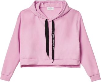 Ga&euml;lle Paris Logo Trekkoord Hoodie Roze Orchidee - Dames - Hoodies - Roze - XS - Polyester - Hoodies & sweatvesten