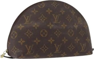Louis Vuitton Pre-owned Clutches, female, Brown, Size: ONE SIZE Pre-owned Canvas Pouch