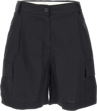 Kaos Shorts in popeline di cotone - Nero