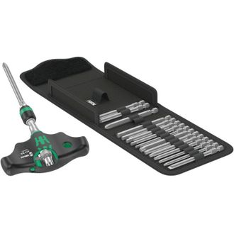 Wera Kraftform Kompakt 400 ra Set Imperial 1 Cacciavite porta inserti 17 parti Croce Phillips, torx, Brugola interna, q - Wera