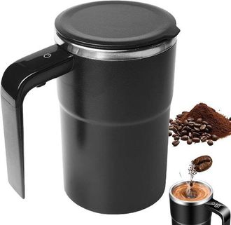 OEM Taza Autoagitadora, 380 Ml, Autoagitadora El&eacute;ctrica Autom&aacute;tica, Taza De Caf&eacute;, Mezcla Autom&aacute;tica, Taza Magn&eacute;tica Para Caf&eacute;, Prote&iacute;na, Negra