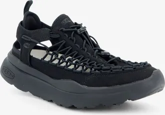 Keen Mens Sandals Uneek Wk Suede Black Polyester-Rubber Polyester/rubber