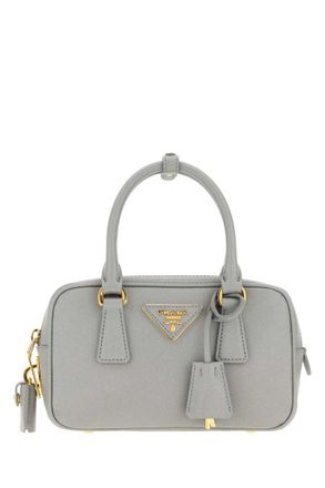 Prada Light Blue Logo Mini Satchel