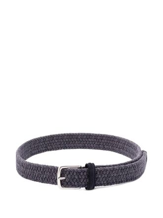 Anderson's woven elastic belt - men - Wool - 105 - Blue